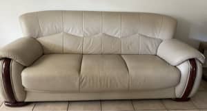 Genuine leather couches 