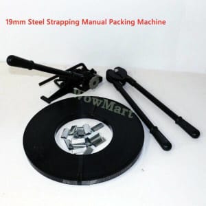 Wowmart Packing Machine 19mm Steel Strapping / tensioner / Sealer Set