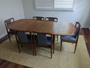 Parker Mid-Century Dining Table & Chairs - Refurbished