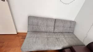 Grey sofa-bed