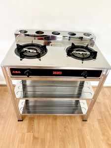 Brand new 2burner stove with table use with LPG gas bottle cylinder 