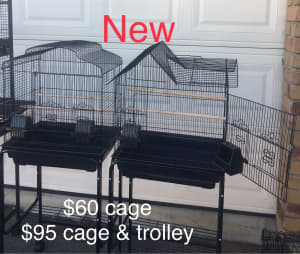 Brand NEW great bird cage & trolley set - perfect 4 hand tame budgie