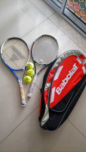 Junior tennis racket and bag babolat 