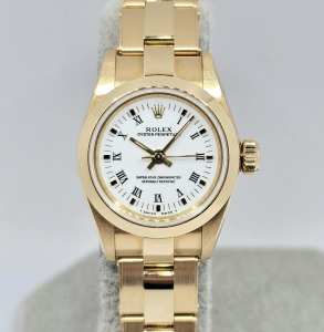 Rolex Oyster Perpetual 26 Yellow Gold 67188 (1993) GST INC