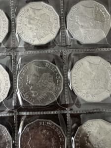 50c coins 2012, 13,14,15