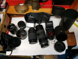 Vintage collectable old camera lens collection 7 pieces sell thelot 