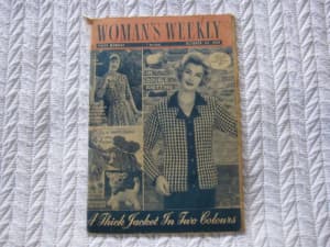 Vintage Womans Weekly Magazine 1958 Fashion Adverts Stories Craft