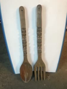 Vintage novelty spoon and fork