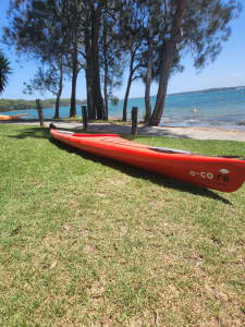 Zegul Kayak Tahe sit in single kayaks with rudder system