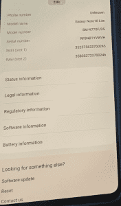 Samsung Galaxy Note 10 Lite Dual Sim