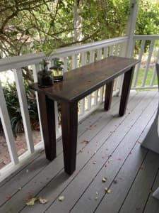 Timber dining table and side board