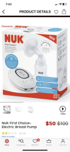 NUK New First Choice Plus Electric Breast Pump