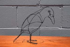 Black Crow Wire Art by Melissa Conroy
