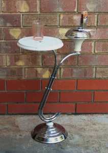 Art Deco Smokers Chrome & Bakelite Side Table Stand