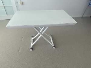 Adjustable extension table coffee to dining