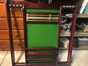 Snooker Scoreboard with 8 Cue Holder