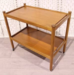 1970s PARKER Mid Century Drinks Trolley Hall Side Table Retro Vintage