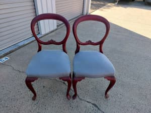 Balloon back dining chairs