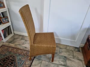 High Back Cane Dinning Chairs