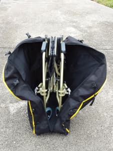 Transit Wheelchair, Lightweight, with storage cover 