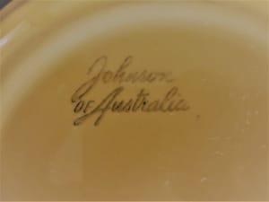 JOHNSON OF AUSTRALIA - YELLOW DESSERT OR SOUP BOWL
