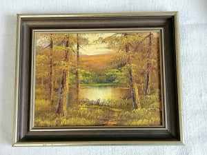 Beautiful framed oil painting Autumn