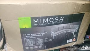 Mimosa Solaris Aluminium 5 seater outdoor Corner Lounge 