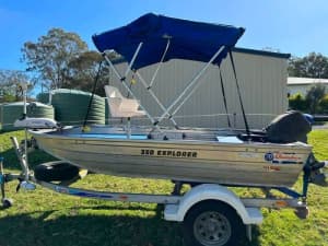 3.5 Quintrex Explorer with 15HP Yamaha 2 Stroke