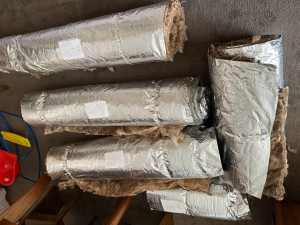 Foil backed glass wool roofing blanket various sizes
