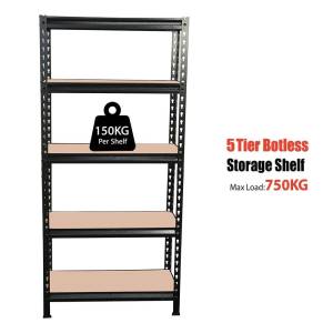 180X90X40CM 5-Tier Boltless Storage Shelves Rivet Rack Shelf 150kg