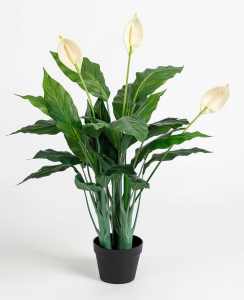 Artificial lily plant for indoors