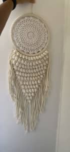 White wall hanging decoration