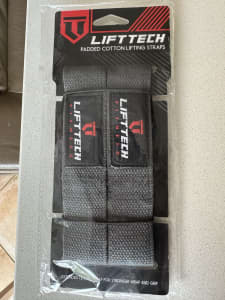 As new: Lifttech padded cotton lifting straps