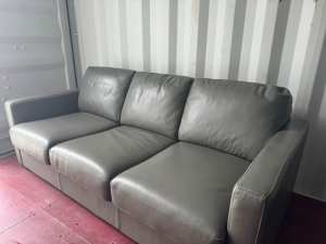 Freedom Grey leather Sofa Bed (Urgent Sale)