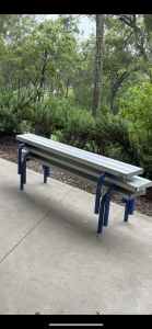 Draffin Aluminium bench seats x 24
