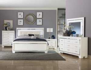 Elegant Brand New Allura Queen Bed Frame in White (King and Suite AV)