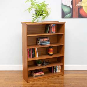 Retro Vintage Teak Bookcase / Bookshelf – 5 Tiers – Adjustable Shelves