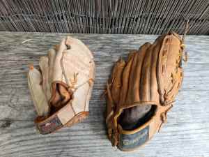 1970s Baseball Mitts LH x 2-- $20 For Both