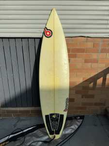 Burton surfboard with bag