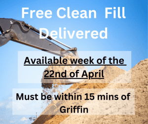 Griffin - Free Clean fill Delivered