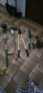 Assorted garden tools 