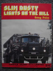SLIM DUSTY, LIGHTS ON THE HILL, SONG FOLIO BOOK.