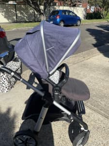 Silver Cross stroller and carrycot