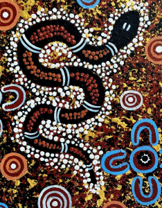 New stunning aboriginal art on canvas great Xmas gift idea COA