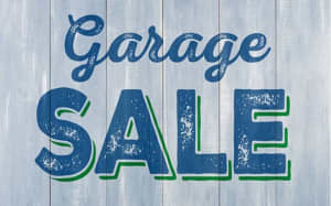 Garage Sale Saturday 16 March: 9am to 2pm