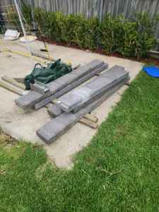 Concrete retaining wall sleepers - Free to a loving home
