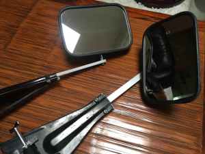 Adjustable side mirrors for towing-ideal for caravan/trailer-cost $200