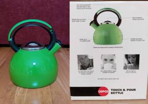 Copco Touch & Pour Whistling Kettle 