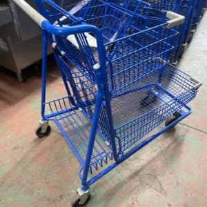 Solid twin basket Trolleys 150kg Capacity Campbellfield Hume Area Preview