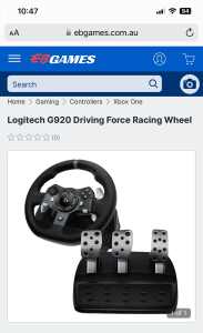 BRAND NEW - Logitech XBox /PC Steering wheel, pedals, and gear stick